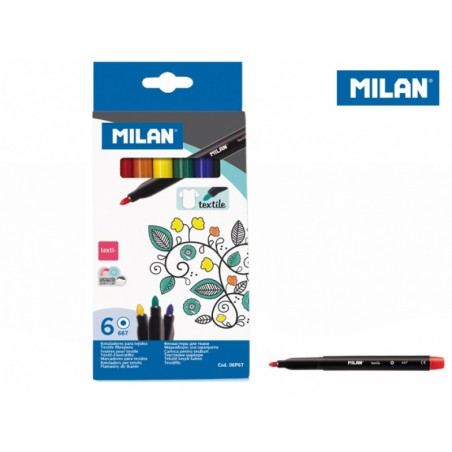 MILAN FLAMASTRY DO TKANIN 6KOL