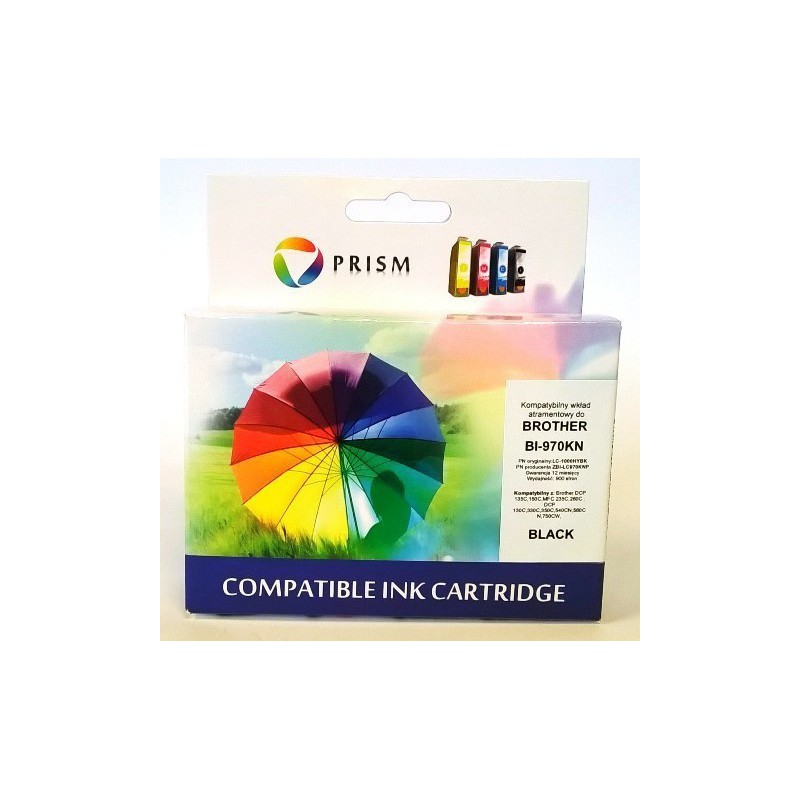 PRISM TUSZ DO DRUKARKI BROTHER 970/1000 BLACK PRISM TUSZ DO DRUKARKI BROTHER 970/1000 BLACK